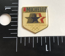 VTG 1984 MICHELOB Los Angeles Olympic Games Sponsor Promo Button Pin Pinback picture