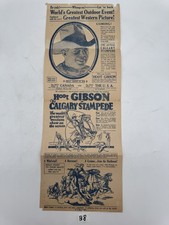 1926 Rawlins Republican Newspaper Supplement Hoot Gibson Calgary Stampede picture