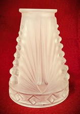 Antique Charles Schneider Art Deco Glass Shade 2.25 In. Fitter picture