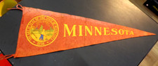VINTAGE 1920s - 1930s HUGE MINNESOTA PENNANT 34