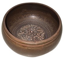 Vintage Tibetan Singing Bronze Harmonic Meditation Bowl picture