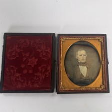 1850s Rufus P Anson Daguerreotype Older Man 589 Broadway NY Sixth Plate picture
