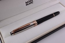 Luxury Montblanc Executive Black Rollerball Pen Black Rose Gold with Gift Box picture