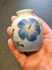 Vintage Royal Copenhagen Miniature Vase, Blue Flowers Pattern, Denmark picture