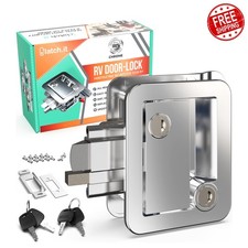 LATCH.IT Chrome RV Door Lock Handle 4 Keys picture