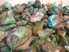 Chrysocolla mine rough Arizona 1-3 inch 5 pound lots picture