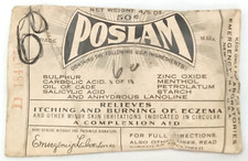 Antique 1910s Emergency Laboratories Advertising Poslam Complexion Aid picture