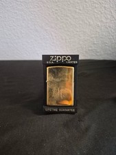 Vintage 1994 Zippo Solid BrassLighter F X Unfired W Box Sealed picture
