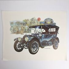 Vintage Paul Melia Car Print / Poster - 1913 Cadillac Touring - 18