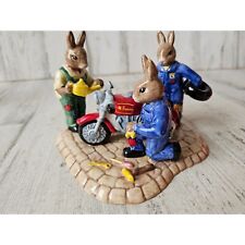 Real Doulton ready to ride motorcycle mechanics DV363 bunnykins bunny figurine s picture