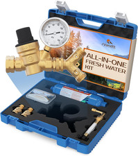 RV Fresh Water Kit - RV Water Pressure Regulator, Inline Water Filter, Hose Spli picture