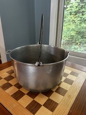 RARE Wagner Ware Sidney Large Aluminum Kettle With Wire Bail Handle 12 Qts picture