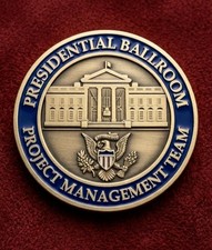 Rare Authentic President Donald Trump White House Ballroom Challenge Coin picture