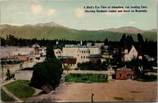 c1920 Bird's Eye View Alhambra California CA Business Center Tichnor Postcard picture
