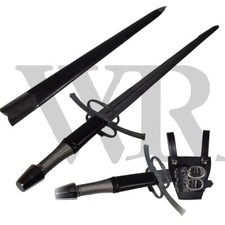 15th Century Longsword Replica Full Tang 1065 Steel Pommel Guard with Scabbard picture