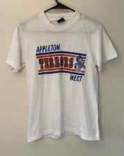 Vintage Appleton West HS Terrors Class VTG Ringer T-Shirt Wisconsin Fit Sz Small picture