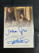 2019 Game of Thrones Season 8 Dual Julian Glover Dean-Charles Chapman Auto FDL picture