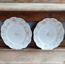 Antique 1890 -1930 FrenchHaviland & Co. Princess Pattern Porcelain Plates picture
