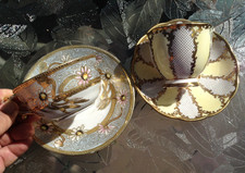 Golden Anniversary tea cup & saucer lot set Mikado Japan & Royal Albert England picture