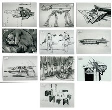2019 Topps Star Wars Black & White-Empire Strikes Back- Concept Art- 10 Card Set picture