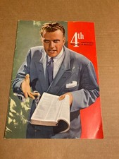 Vintage 1954 - Billy Graham - Hour of Decision 4th Anniversary Program Book 20 p picture