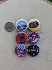 80's Post Punk Retro New Wave Music Rock Band Pinback Buttons 1
