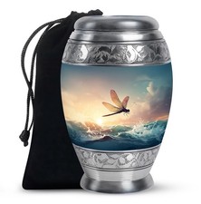 Dragonfly'S Peace Large Cremains Urns For Ashes For Mom & Dad (10 Inch) picture