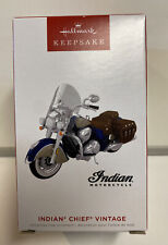 2022 Hallmark Keepsake Indian Chief Vintage Motorcycle Ornament picture