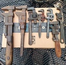 Vintage Antique Lot Adjustable Monkey Wrenches Pipe Plumbing picture