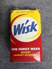 Vtg MCM 1950s/60s Liquid Laundry Detergent 1/2 Gallon Size Handled Tin Empty 🔥 picture