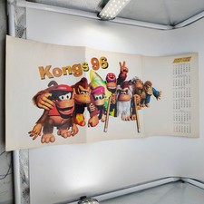 Nintendo Power 1996 Donkey Kong Kremlings Calendar Poster Vintage Promo picture