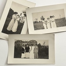 Antique RPPC Real Photograph Postcard Set Beautiful Women Playful Group picture