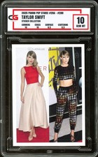 2025 Panini Pop Stars Sticker #28 A/B Taylor Swift ~ CG 10 GEM picture