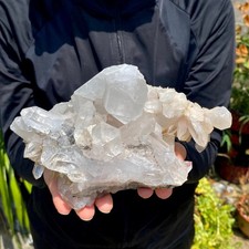 2.38LB Himalayan Clear Quartz Cluster Natural Healing Raw Crystal Mineral Specim picture