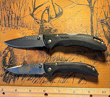 Lot of 2 USA Buck 285 Bantam Lockback 1-Blade SS Clip-Pocketknife, Black picture
