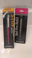 Vintage Parker Jotter Ballpoint Pen Maroon & Refill USA Made 1991 NOS Sealed picture