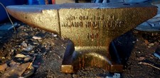 Rare Texas Alamo Iron Works 100lb Anvil Blacksmith One Horn Excellent Condition picture