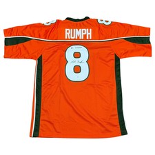 Mike Rumph Autographed Miami (Orange #8) Custom Stitched Jersey - JSA picture
