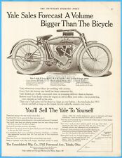 1913 Yale Motorcycle Twin $275 Single $225 Consolidated Mfg Co Toledo OH Ad picture