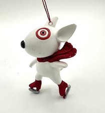 2018 Target Wondershop Bullseye Dog Ice Skating Christmas Ornament New with Tag picture
