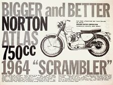 1964 Norton Atlas 750 Scrambler - Vintage Motorcycle Ad picture