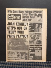 1970 Nov 28th The Exploiter Newspaper, Faye Dunaway, Joan Kennedy  (VRN10K) picture