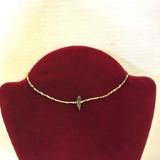 VTG Native American Bird Fetish Heishi Shell Choker Necklace picture