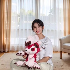 NEW Cartoon Lycanroc Plush Doll Wolf Pillow 45cm Sitting Ver Stuffed Toy Cushion picture