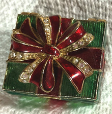 Monet Christmas Present Trinket Box No Box picture