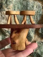 Dollhouse Miniature Traditional Shiwilu Table 2 Stools Indigenous Native Peru picture
