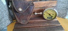 Pristine US Vintage Model A Ford Tire Gauge Leather Snap Pouch Display Parts picture