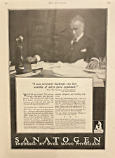 1917 SANATOGEN Tonic Vintage Print Ad 9x12