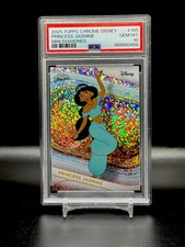 2025 Topps Chrome Disney Princess Jasmine Mini Diamonds #185 PSA 10 POP 3 picture