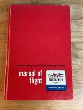 Vintage 1981 Cessna Manual of Flight Hardcover Training Book Jeppesen picture